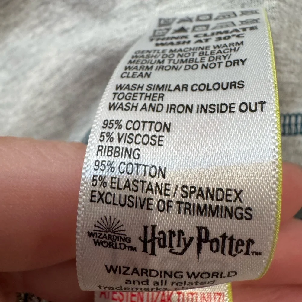 Harry Potter Hogwarts M&S Wizarding World Cotton Rich Top 9-10 Y‎ Long Sleeve